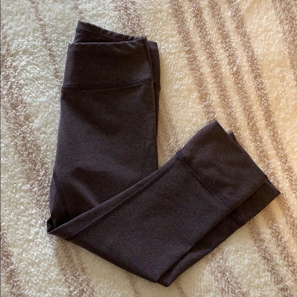 North Face heathered plum cropped leggings